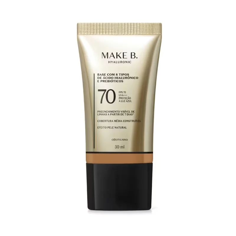Base Líquida Protetora FPS 70 Make B. Hyaluronic Cor 260N 30ml