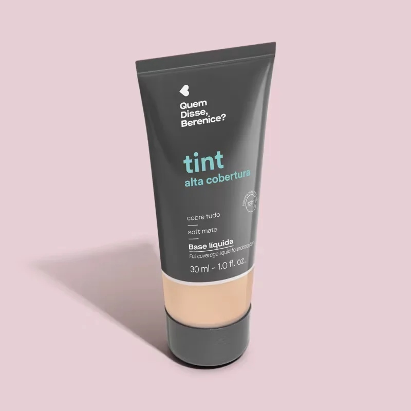 Base Líquida Tint Alta Cobertura Cor 100F Quem Disse, Berenice? 30ml