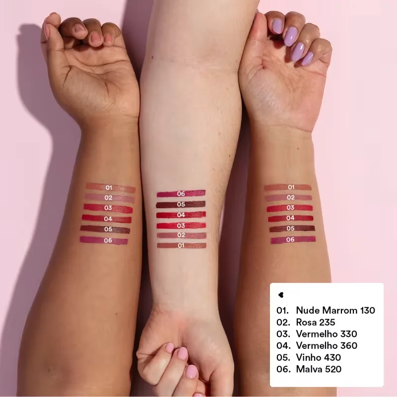 Batom Nude Marrom 130 Efeito Mate Quem Disse, Berenice? 3,8g