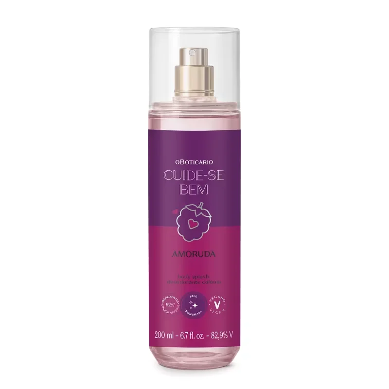 Body Splash Desodorante Colônia Cuide-se Bem Amoruda 200ml
