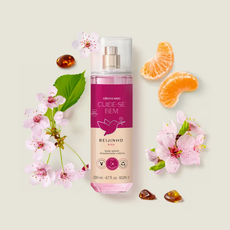 Body Splash Desodorante Colônia Cuide-se Bem Beijinho 200ml