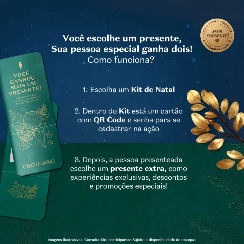 Calendário do Advento 2025 O Boticário (24 itens)