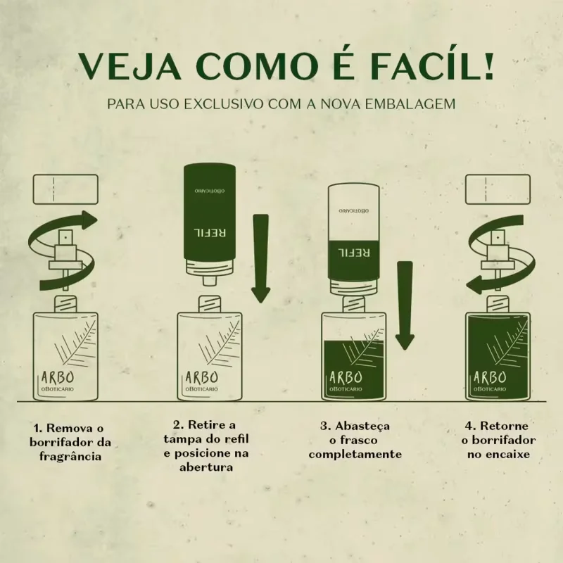 Combo Arbo: Desodorante Colônia 100ml + Refil 100ml