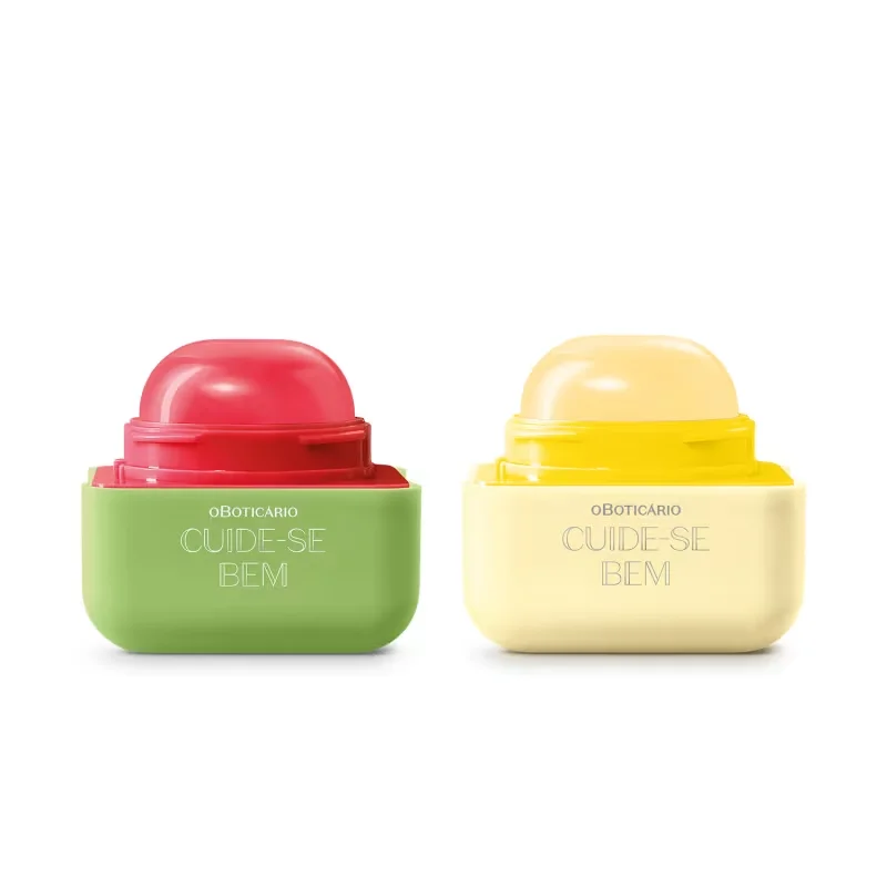 Combo Balm Labial Cuide-se Bem Feira: Melancia 6,2g + Banana 6,2g