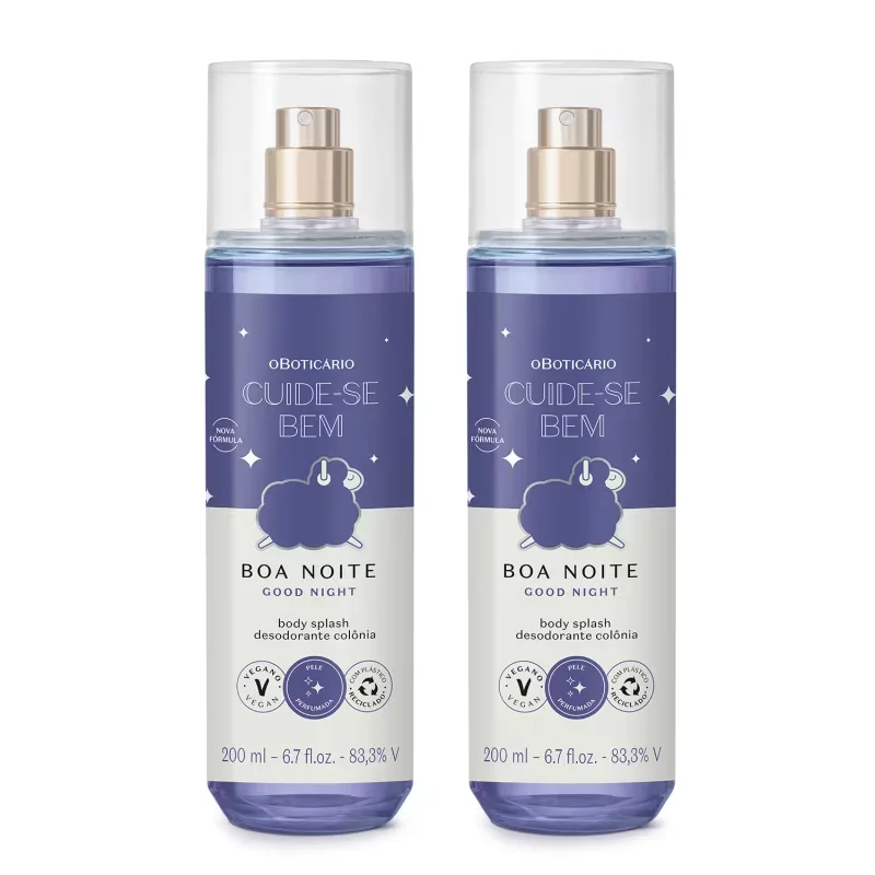 Combo Body Splash Cuide-se Bem Boa Noite 200ml (2 itens)