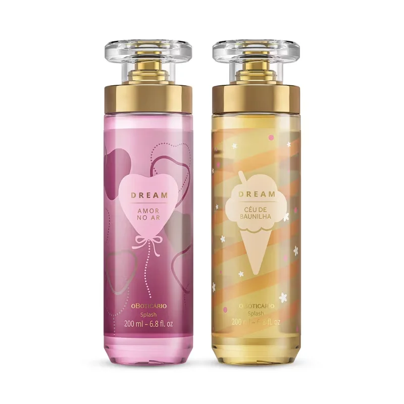Combo Body Splash Dream: Amor no Ar 200ml + Céu de Baunilha 200ml