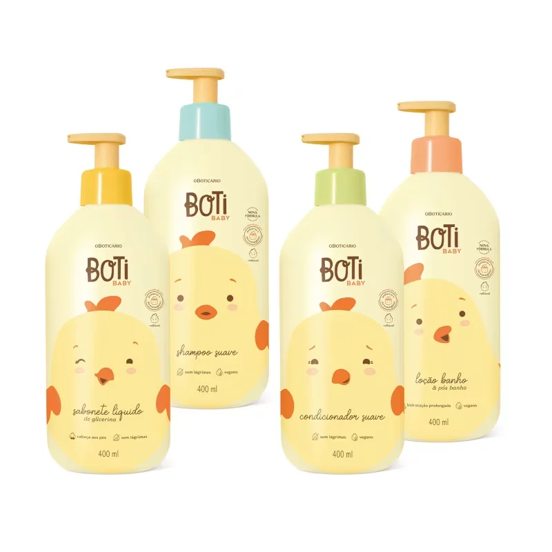 Combo Boti Baby Banho Completo (4 itens)