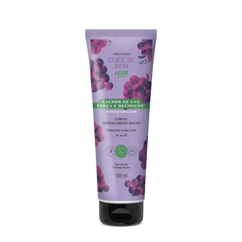 Combo Cuide-se Bem Cachos de Uva: Shampoo 270ml + Condicionador 250ml + Spray Perfumado 100ml