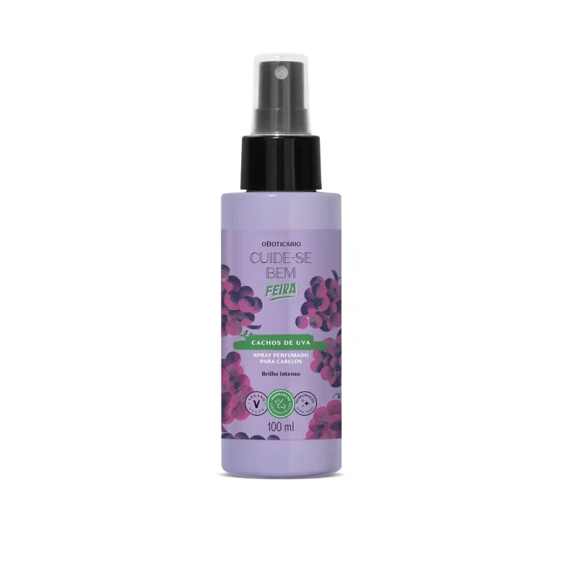 Combo Cuide-se Bem Cachos de Uva: Shampoo 270ml + Condicionador 250ml + Spray Perfumado 100ml