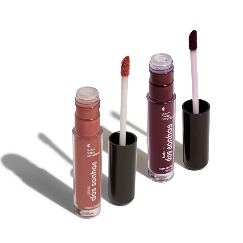 Combo Dos Sonhos: Batom Líquido Uvite 4ml + Gloss Labial Malvalex 4ml