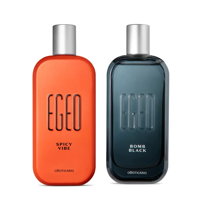 Combo Egeo Desodorante Colônia: Spicy Vibe 90ml Egeo Bomb Black 90ml
