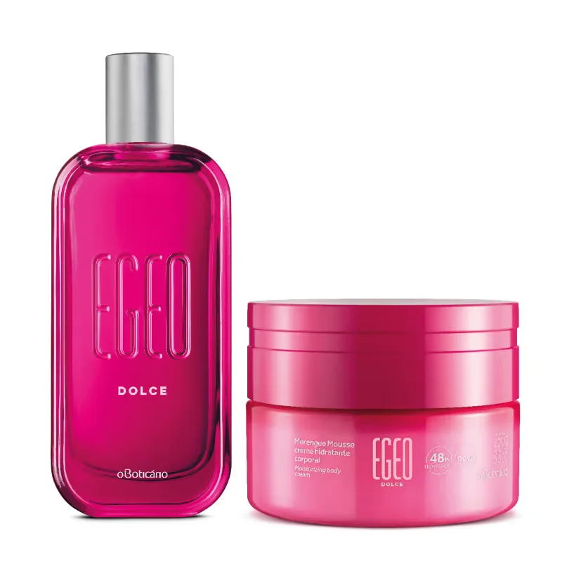 Combo Egeo Dolce: Desodorante Colônia 90ml + Merengue Mousse Hidratante 250g