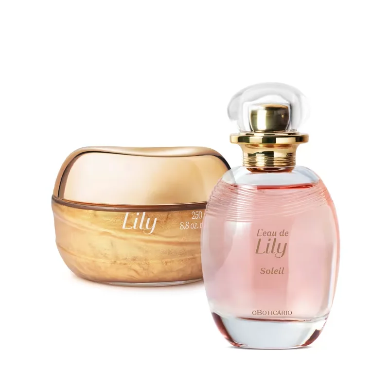 Combo L'eau de Lily Soleil: Desodorante Colônia 75ml + Geleia Corporal 250g