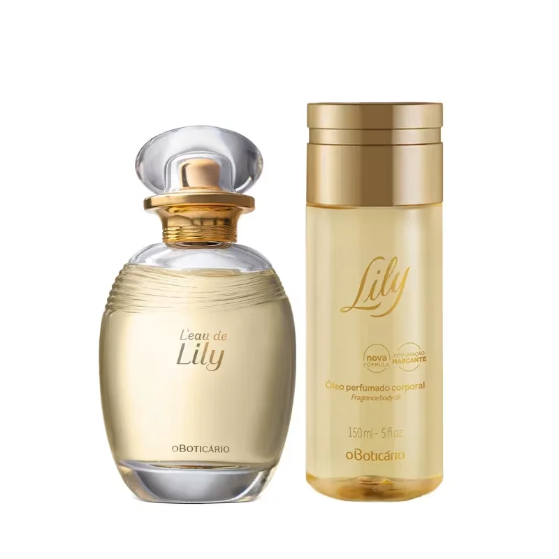 Combo Lily : L'eau Desodorante Colônia 75ml + Óleo Perfumado Desodorante Corporal 150ml