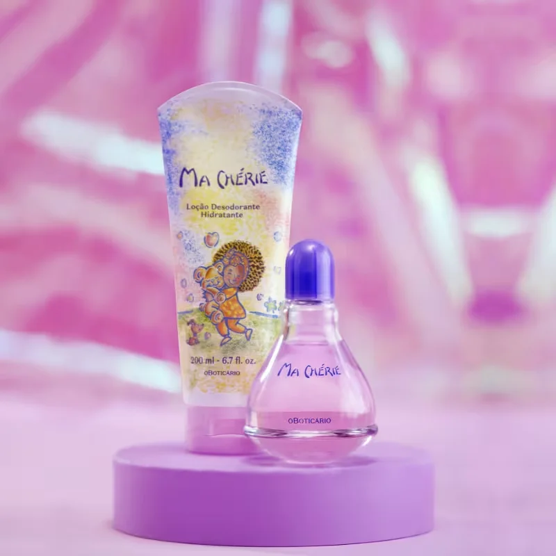 Combo Ma Chérie: Desodorante Colônia 100ml + Loção Desodorante Hidratante 200ml