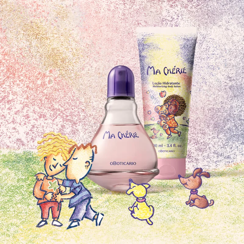 Combo Ma Chérie: Desodorante Colônia 100ml + Loção Desodorante Hidratante 200ml