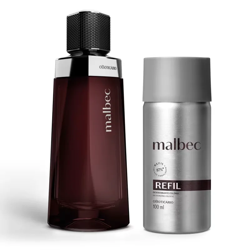 Combo Malbec: Desodorante Colônia 100ml + Refil 100ml