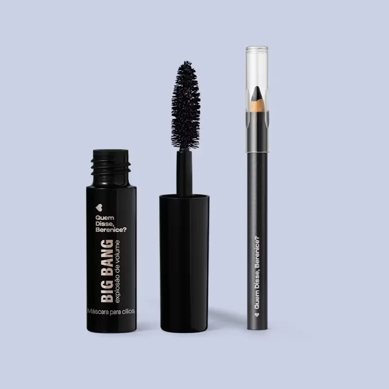 Combo Mini Make Para Olhos: Lápis Preto 0,6g + Máscara de Cílios Explosão de Volume 5g