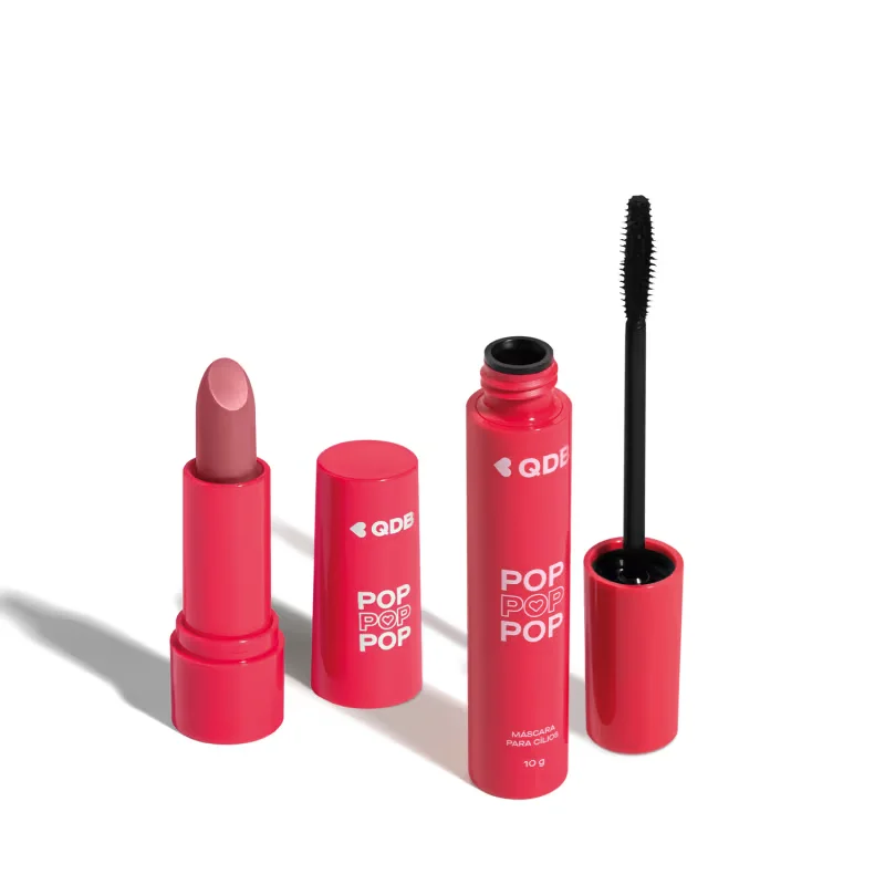 Combo POP Quem Disse, Berenice?: Batom Semi Matte Rosa Supremo 3,6g + Máscara de Cílios 10g