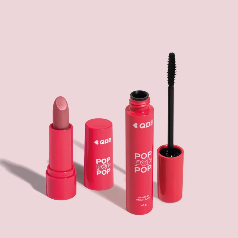 Combo POP Quem Disse, Berenice?: Batom Semi Matte Rosa Supremo 3,6g + Máscara de Cílios 10g