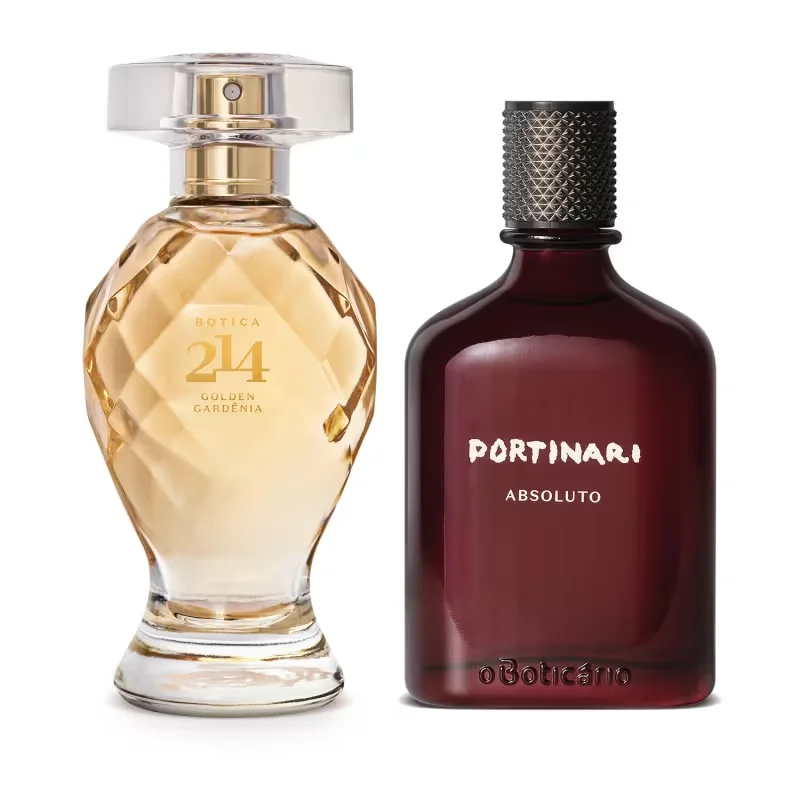 Combo Perfumaria Para Casal: Botica 214 Golden Gardênia 75ml + Portinari Absoluto 100ml