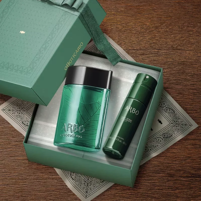 Combo Presente Arbo: Desodorante Colônia 100ml + Body Spray 100ml + Caixa Presenteável