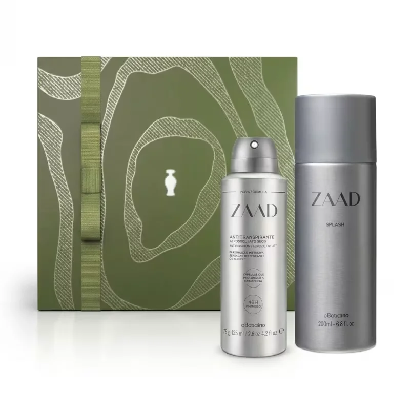 Combo Presente Dia dos Pais Zaad: Body Splash Desodorante Colônia 200ml + Desodorante Aerossol 125ml/75g