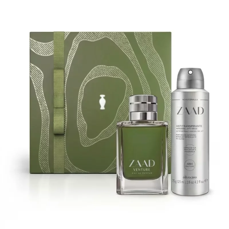 Combo Presente Dia dos Pais Zaad: Venture Eau De Parfum 95ml + Desodorante Aerossol 125ml/75g