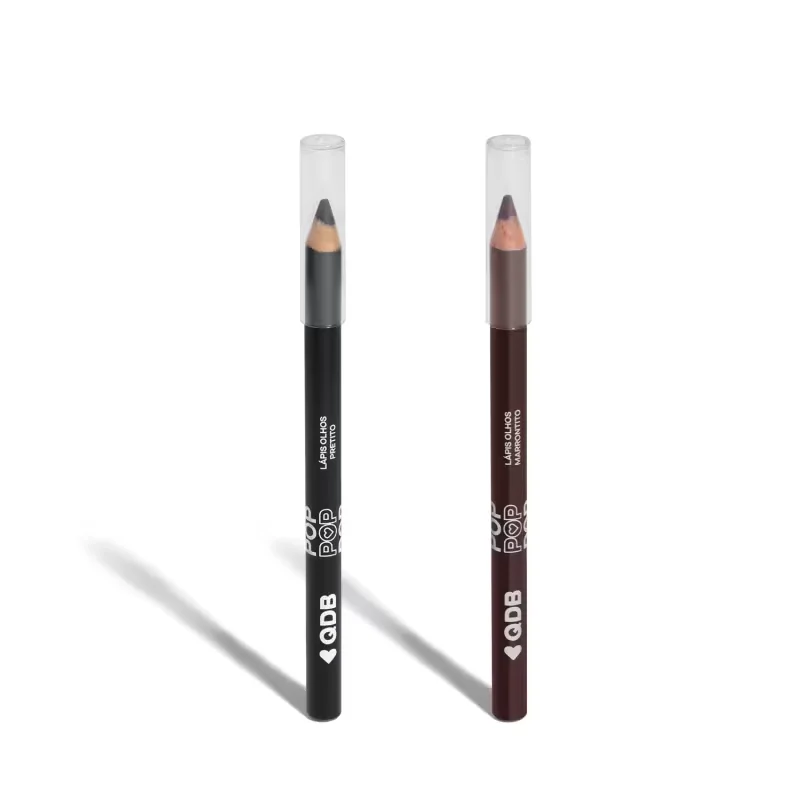Combo Quem Disse, Berenice? Lápis Para Olhos POP: Preto 1,1 + Marrom 1,1g