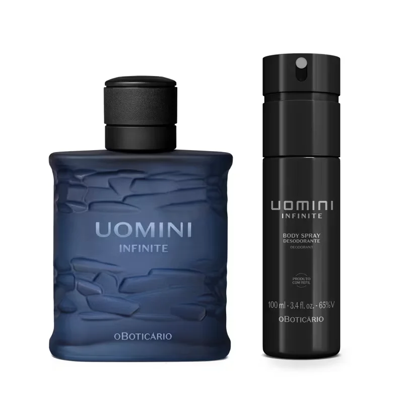Combo Uomini Infinite: Desodorante Colônia 100ml + Body Spray 100ml