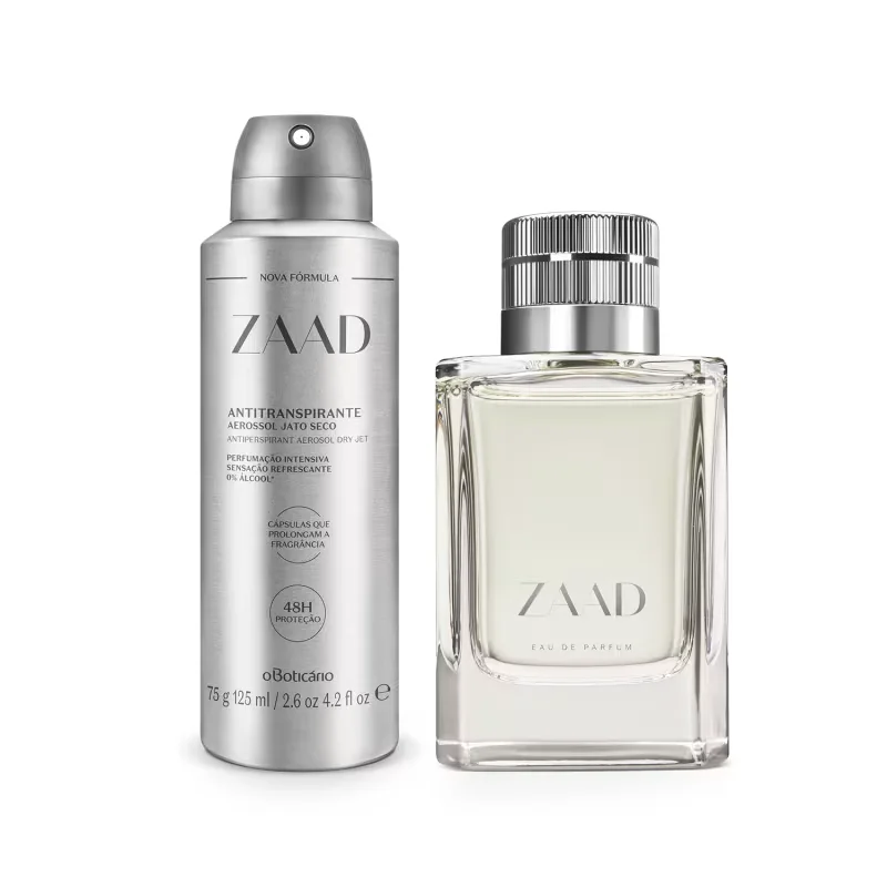 Combo Zaad: Eau de Parfum 95ml + Desodorante 75g/125ml