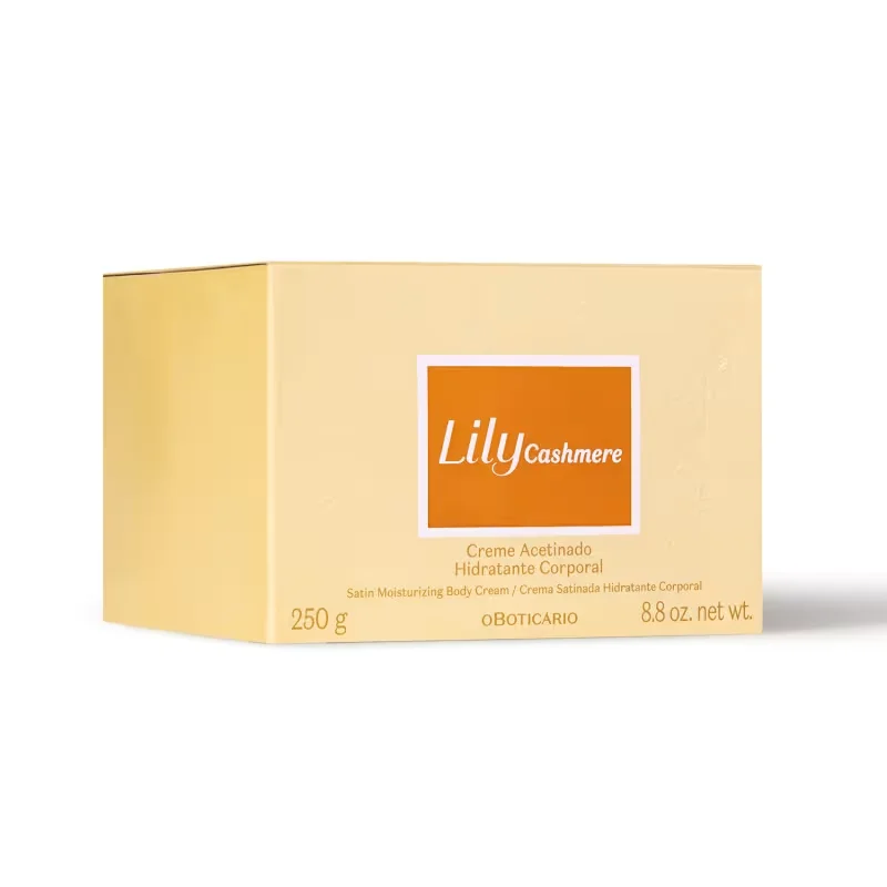 Creme Acetinado Hidratante Desodorante Corporal Lily Cashmere 250g