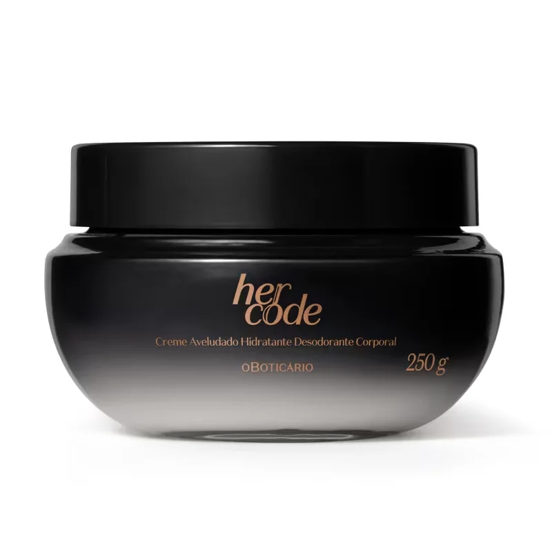 Creme Aveludado Hidratante Desodorante Corporal Her Code 250g