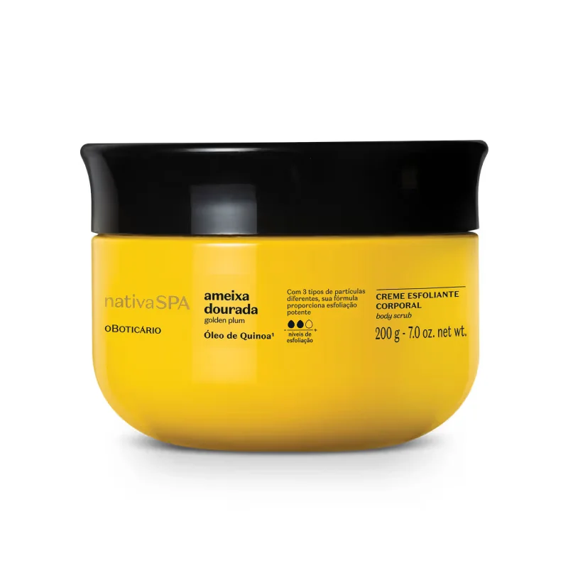 Creme Esfoliante Corporal Nativa Spa Ameixa Dourada 200g