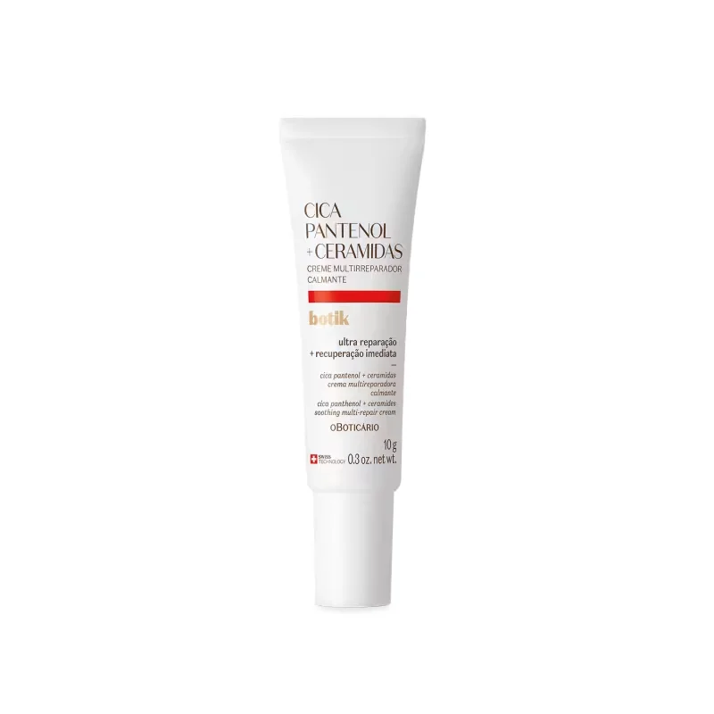 Creme Facial Multirreparador Calmante Botik Cica Pantenol E Ceramidas 10ml
