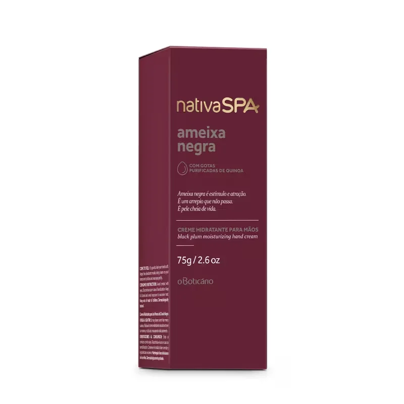 Creme Hidratante Desodorante para as Mãos Nativa SPA Ameixa Negra 75g