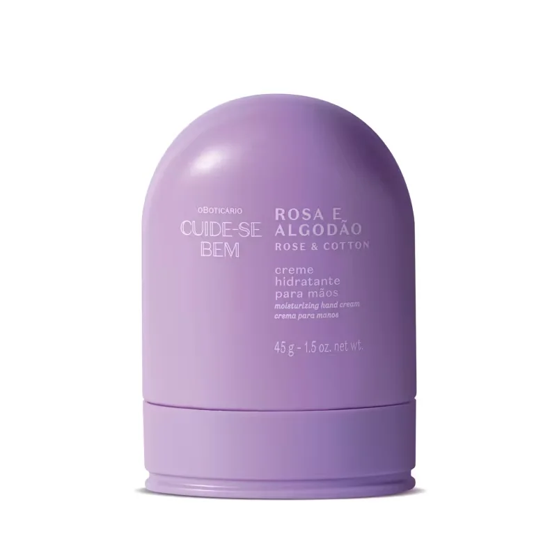 Creme Hidratante para Mãos Cuide-se Bem Rosa e Algodão 45g