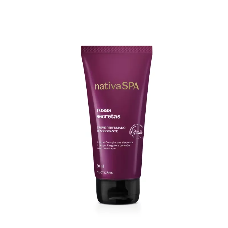 Creme Perfumado Desodorante Corporal Nativa Spa Rosas Secretas 50ml