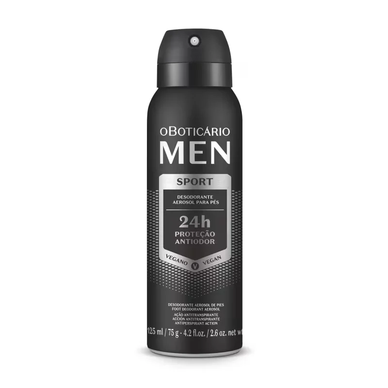 Desodorante Aerosol Para Os Pés Men Sport 125ml/75g