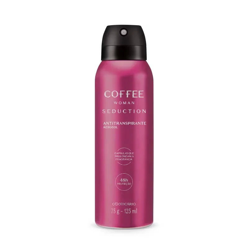 Desodorante Antitranspirante Aerosol Coffee Woman Seduction 75g/125ml