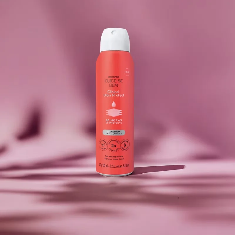 Desodorante Antitranspirante Aerosol Cuide-se Bem Clinical Ultra Protect 90g/150ml