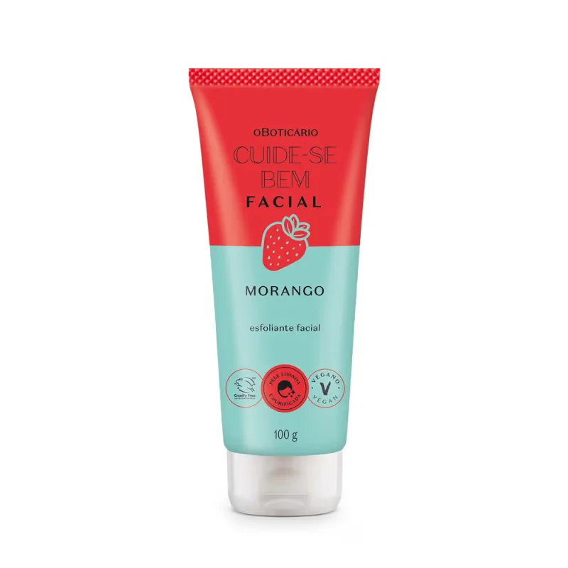 Esfoliante Facial Cuide-se Bem Feira Morango 100g