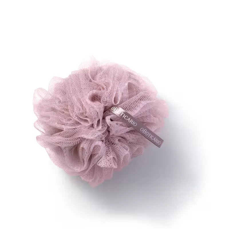 Esponja De Banho Rosa Com Alça O Boticário