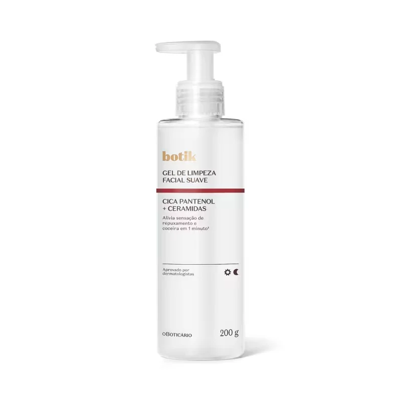 Gel de Limpeza Facial Suave Botik Cica Pantenol E Ceramidas 200g