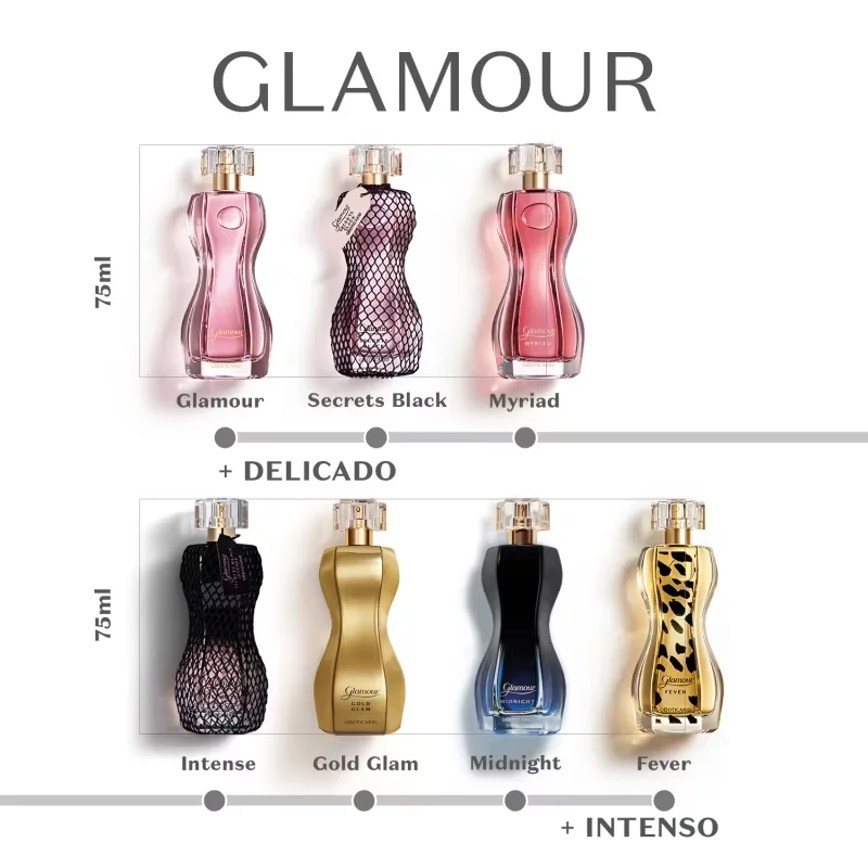 Glamour Secrets Black Intense Desodorante Colônia 75ml