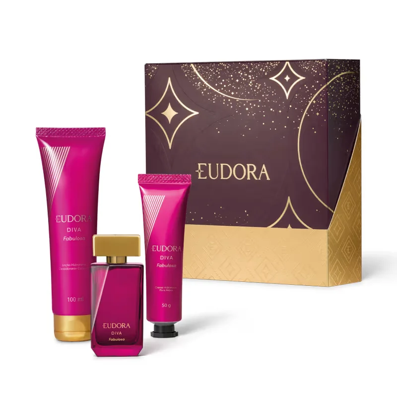 Kit Presente Diva Fabulosa Eudora (3 itens)
