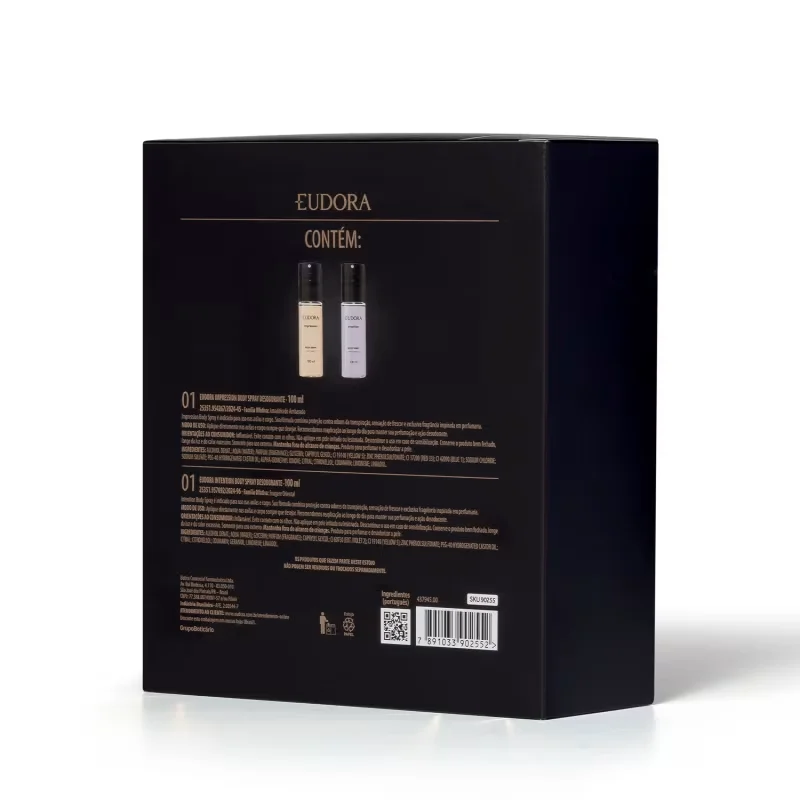 Kit Presente Duo Body Spray Masculino Eudora (2 itens)