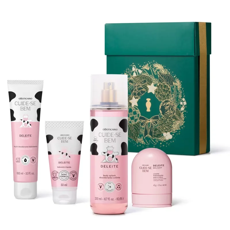 Kit Presente Natal Cuide-Se Bem Deleite (4 itens)