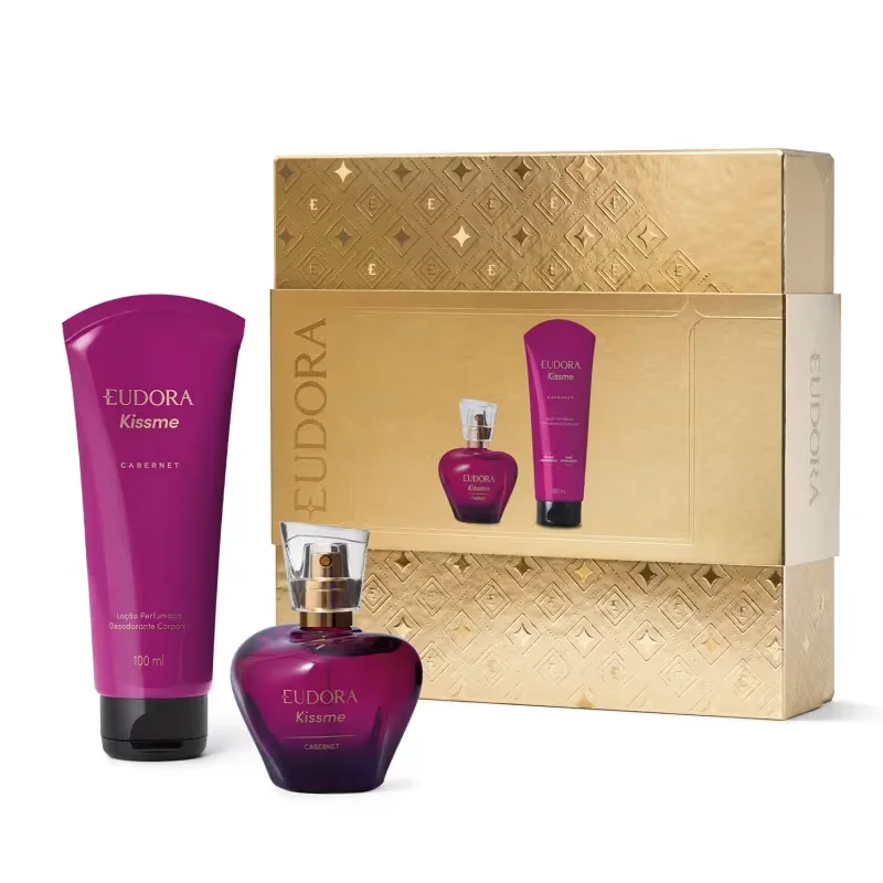 Kit Presente Natal Eudora Kiss Me Cabernet (2 itens)