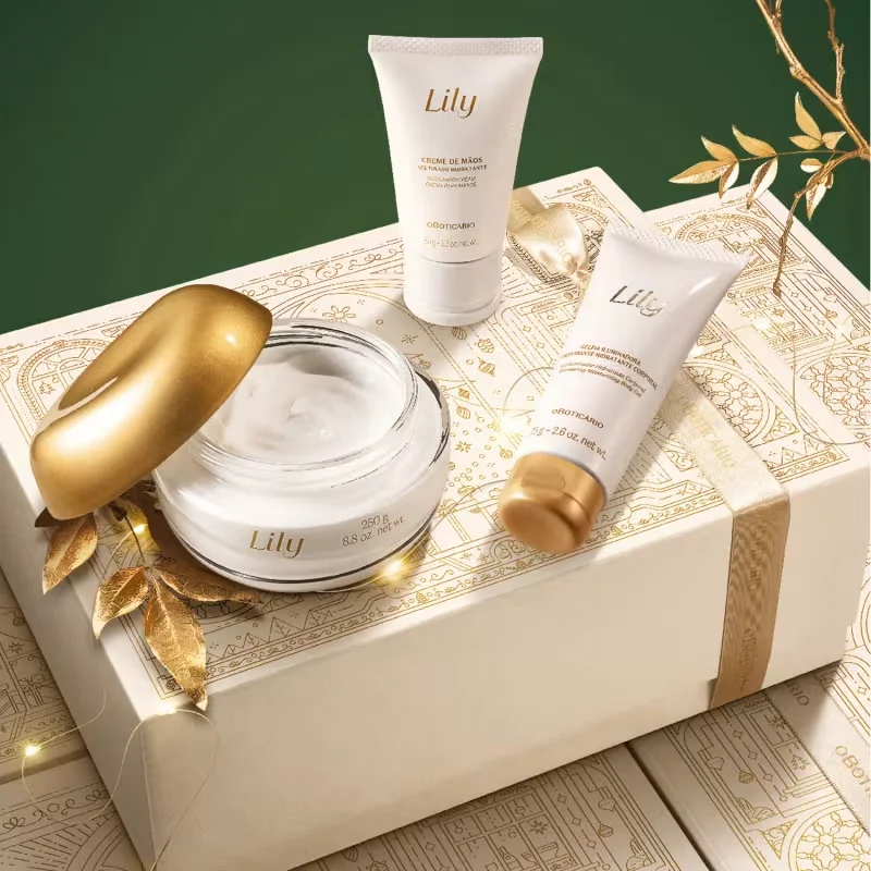 Kit Presente Natal Lily Acetinados (3 itens)